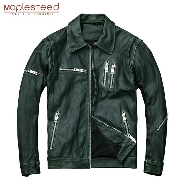 maplesteed mens leather jacket oil wax calf skin green leather jackets black sheepskin moto biker coat coat autumn m005
maplesteed mens leather jacket oil wax calf skin green leather jackets black sheepskin moto biker coat coat autumn m005