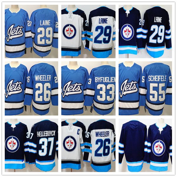 Men's 29 Patrik Laine 26 Blake Wheeler 33 Dustin Byfuglien 37 Connor Hellebuyck 55 Mark Scheifele Navy Blue Breakaway Player Hockey Jerseys
Men's 29 Patrik Laine 26 Blake Wheeler 33 Dustin Byfuglien 37 Connor Hellebuyck 55 Mark Scheifele Navy Blue Breakaway Player Hockey Jerseys
