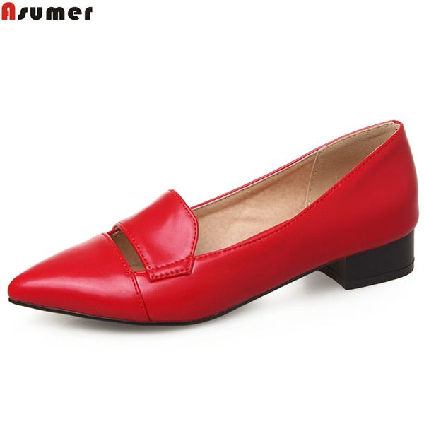asumer black red yellow pointed toe shallow casual single shoes woman square heel fashion women low heels shoes big size 33-43
asumer black red yellow pointed toe shallow casual single shoes woman square heel fashion women low heels shoes big size 33-43