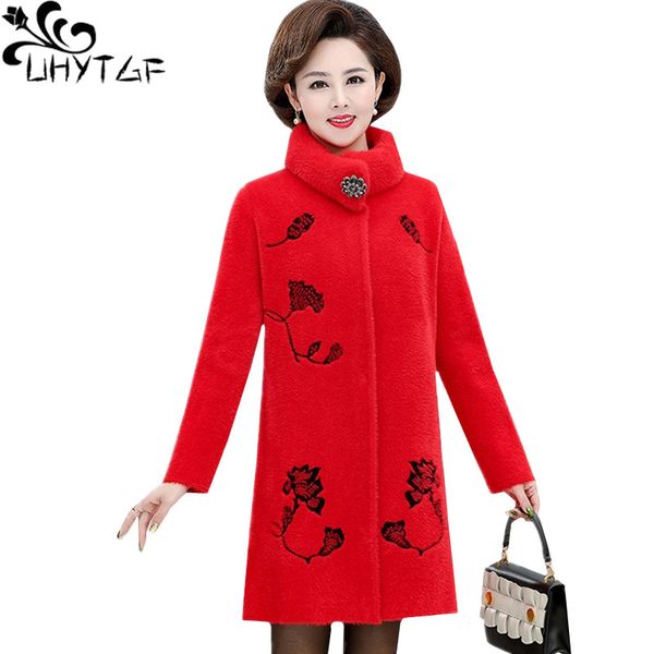uhytgf quality mink cashmere winter wool coat women fashion wear both sides elegant women coat casual basic jacket plus size 824, Black
uhytgf quality mink cashmere winter wool coat women fashion wear both sides elegant women coat casual basic jacket plus size 824, Black