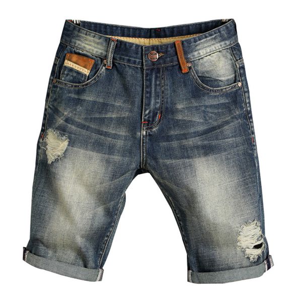 men's vintage ripped short jeans with holes summer distressed denim shorts for man torn jean bermuda size 27-38 washed, Blue
men's vintage ripped short jeans with holes summer distressed denim shorts for man torn jean bermuda size 27-38 washed, Blue