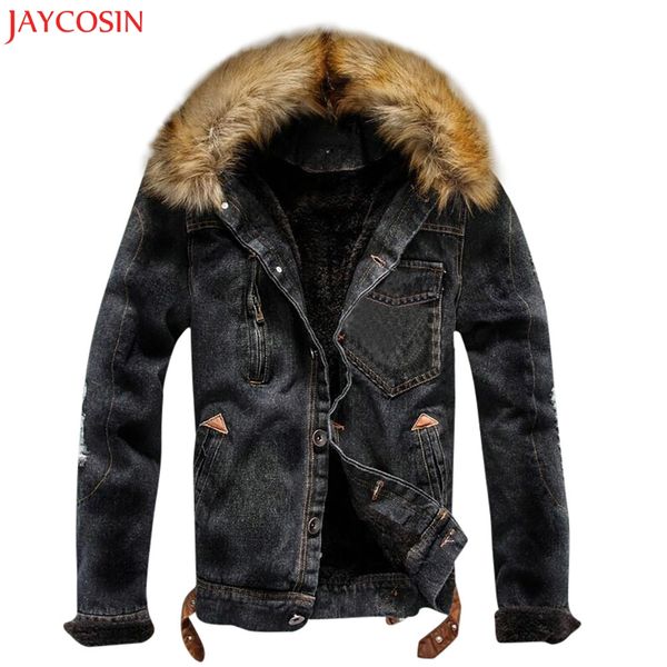 men's jackets jaycosin 1 pc autumn winter coat pocket button rinsing flick denim hooded black blue jacket long sleeve z1122, Black;brown
men's jackets jaycosin 1 pc autumn winter coat pocket button rinsing flick denim hooded black blue jacket long sleeve z1122, Black;brown