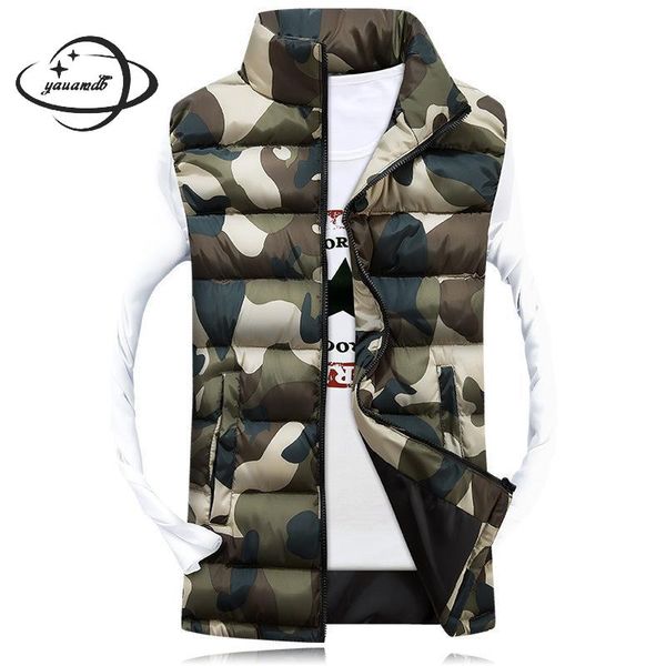 mens vests winter male waistcoats clothing stand collar zipper patchwork color camouflage warm man outerwear clothes y42, Black;white
mens vests winter male waistcoats clothing stand collar zipper patchwork color camouflage warm man outerwear clothes y42, Black;white
