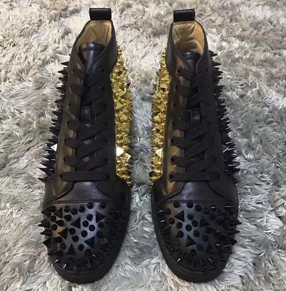 black-red,white-gold leather classic designer men women spikes red bottom sneakers,brand designer party wedding causal shoes eu35-46
black-red,white-gold leather classic designer men women spikes red bottom sneakers,brand designer party wedding causal shoes eu35-46