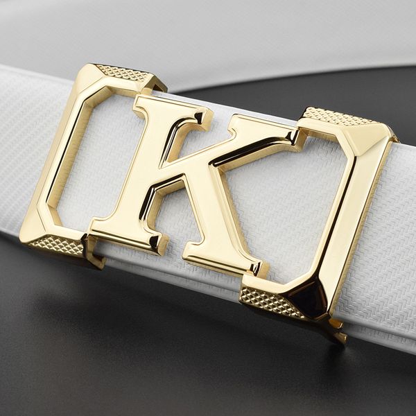 k designer belts mens letter casual genuine fashion waist strap leather cintos masculinos ceinture homme, Black;brown
k designer belts mens letter casual genuine fashion waist strap leather cintos masculinos ceinture homme, Black;brown