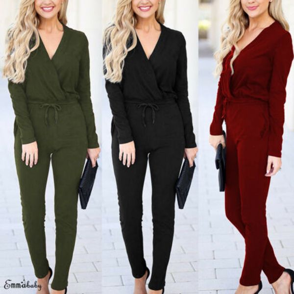 women jumpsuit v neck wrap playsuit pockets catsuit office clothes plus, Black;white
women jumpsuit v neck wrap playsuit pockets catsuit office clothes plus, Black;white