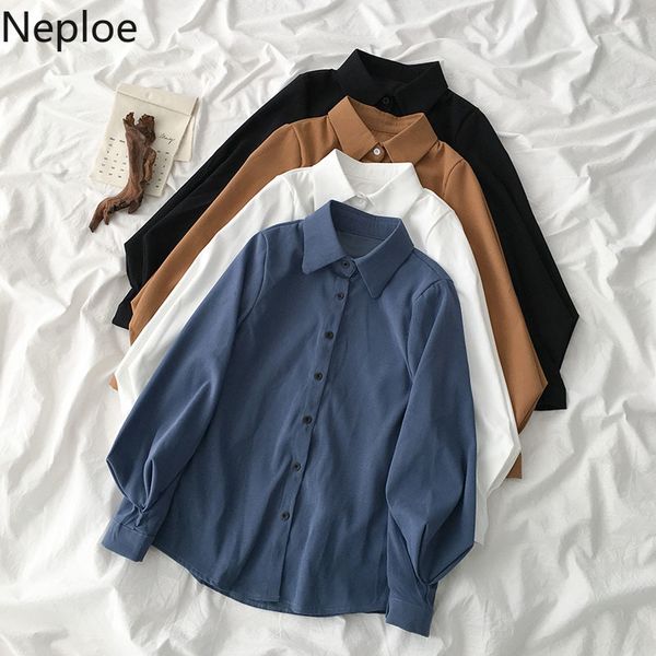 neploe women streetwear blouse spring 2020 new turn-down collar long sleeve blusa loose casual wild female fashion shirts 1a675, White
neploe women streetwear blouse spring 2020 new turn-down collar long sleeve blusa loose casual wild female fashion shirts 1a675, White