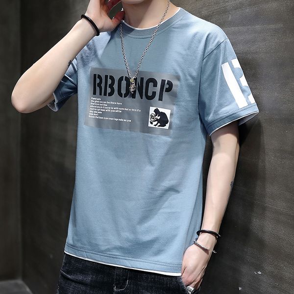 2020 new men's short-sleeved t-shirt tide brand half-sleeved body hip korean version of the trend of summer men's clothing, White;black
2020 new men's short-sleeved t-shirt tide brand half-sleeved body hip korean version of the trend of summer men's clothing, White;black