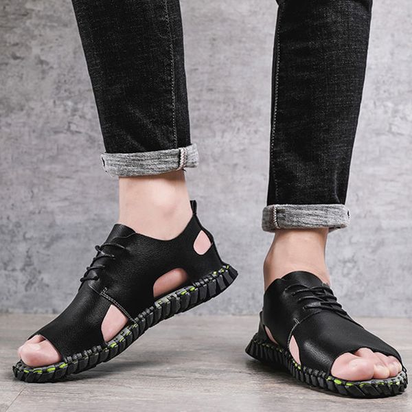 2020 new summer men comfortable fashion sandals shoes male sewing casual beach footwear the man plus size 38-45, Black
2020 new summer men comfortable fashion sandals shoes male sewing casual beach footwear the man plus size 38-45, Black