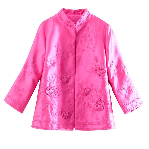 embro mill new style autumn women jacket chinese style retro embroidery elegant loose lady coat female s-2xl, Black;brown
embro mill new style autumn women jacket chinese style retro embroidery elegant loose lady coat female s-2xl, Black;brown