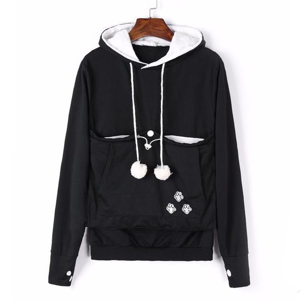 cartoon hooded hoodies lover cats kangaroo dog hoodie long sleeve sweatshirt front pocket casual animal ear hoodie tide, Black
cartoon hooded hoodies lover cats kangaroo dog hoodie long sleeve sweatshirt front pocket casual animal ear hoodie tide, Black