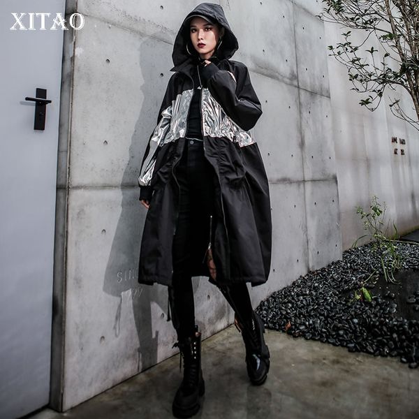 xitao tide ruched patchwork trench coat hat long sleeve zipper loose casual plus size women clothes 2019 autumn new wqr1952, Tan;black
xitao tide ruched patchwork trench coat hat long sleeve zipper loose casual plus size women clothes 2019 autumn new wqr1952, Tan;black
