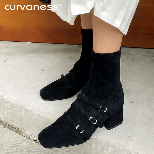 curvaness geniune leather booties buckle zipper thick heel black ankle women boots woman boots motorcycle red brown black 33-41
curvaness geniune leather booties buckle zipper thick heel black ankle women boots woman boots motorcycle red brown black 33-41