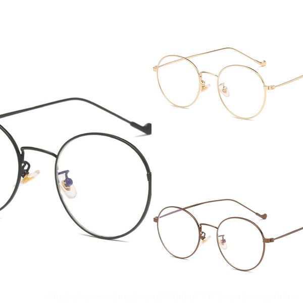 artistic plain men's and women's general blue-proof metal plain glasses glasses frame, Silver 
artistic plain men's and women's general blue-proof metal plain glasses glasses frame, Silver