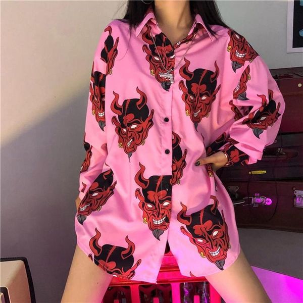 harajuku shirt blusas female ulzzang long sleeve women blouse spring autumn loose gothic devil print blouses korean womens, White
harajuku shirt blusas female ulzzang long sleeve women blouse spring autumn loose gothic devil print blouses korean womens, White