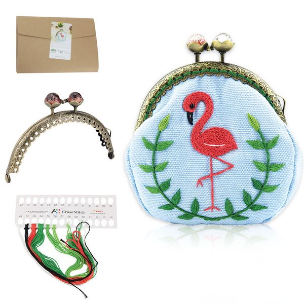 embroidery purse making kits purse frame kiss clasp lucky flamingo cross stitch needlework sewing stitching handmade bag, Black
embroidery purse making kits purse frame kiss clasp lucky flamingo cross stitch needlework sewing stitching handmade bag, Black