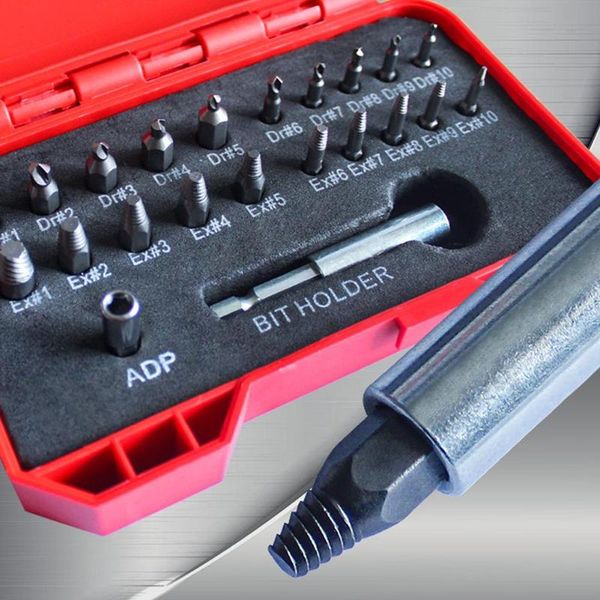 22pcs screw extractor set broken screws bolt remover high-speed drill tool for damaged screws broken screw extractor
22pcs screw extractor set broken screws bolt remover high-speed drill tool for damaged screws broken screw extractor