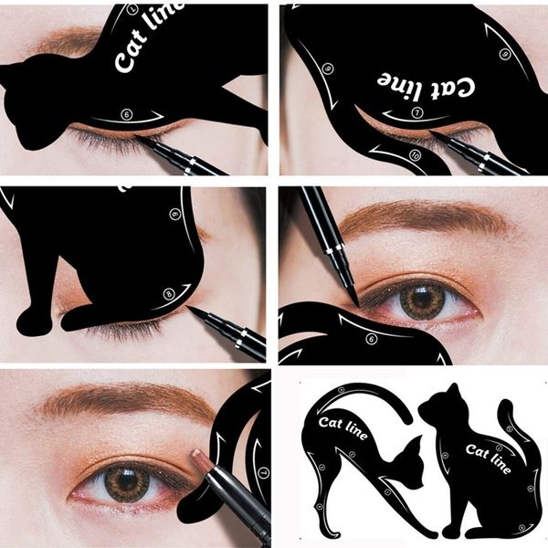 Ishotienda 2шт Eyes Liner Template Shaper Инструмент Подводка для глаз Макияж Кошачий глаз Подводк
Ishotienda 2шт Eyes Liner Template Shaper Инструмент Подводка для глаз Макияж Кошачий глаз Подводк