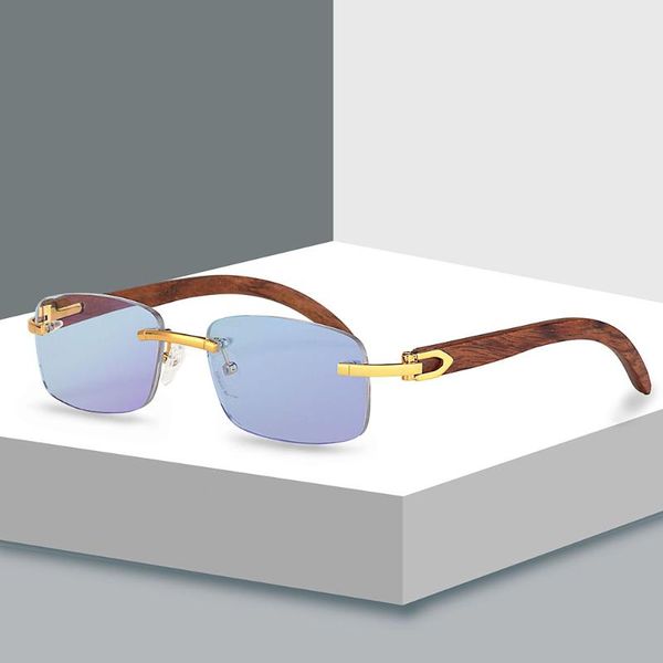 rimless wooden leg men's blue light blocking glasses for computer eyeglasses gaming protection blue ray goggles anti radiation, White;black
rimless wooden leg men's blue light blocking glasses for computer eyeglasses gaming protection blue ray goggles anti radiation, White;black