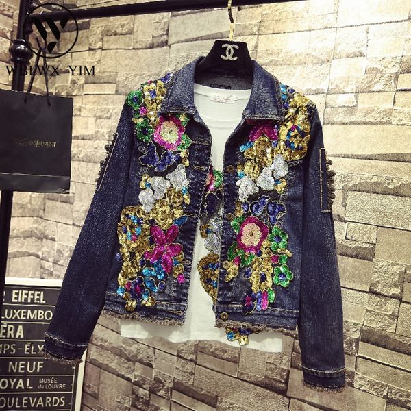 vintage denim jacket womens fashion embroidery sequins jeans jacket women basic long sleeve outerwear 2019 streetwear denim coat, Black;brown
vintage denim jacket womens fashion embroidery sequins jeans jacket women basic long sleeve outerwear 2019 streetwear denim coat, Black;brown