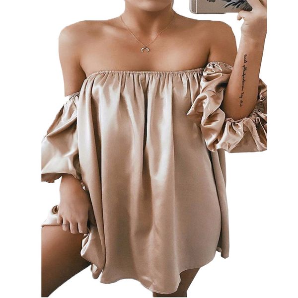summer dress women strapless off shoulder loose casual elegant evening party holiday dress sundress fashion clothing, White
summer dress women strapless off shoulder loose casual elegant evening party holiday dress sundress fashion clothing, White
