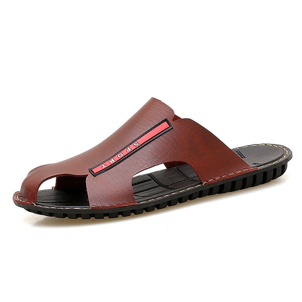 brand summer classic men soft sandals comfortable men summer shoes leather sandals roman comfortable size 38~44, Black
brand summer classic men soft sandals comfortable men summer shoes leather sandals roman comfortable size 38~44, Black
