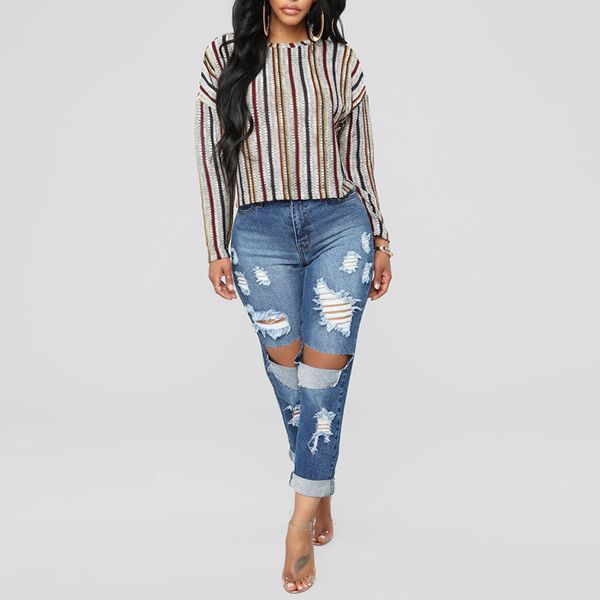 plus size high waist jeans woman jeans ladies for women 2019 casual ripped hole pockets skinny denim pencil feminino, Blue
plus size high waist jeans woman jeans ladies for women 2019 casual ripped hole pockets skinny denim pencil feminino, Blue
