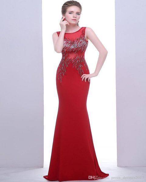 new red fashion formal evening dresses round neck tulle hand-made beads party dresses mermaid prom dresses, Black;red
new red fashion formal evening dresses round neck tulle hand-made beads party dresses mermaid prom dresses, Black;red