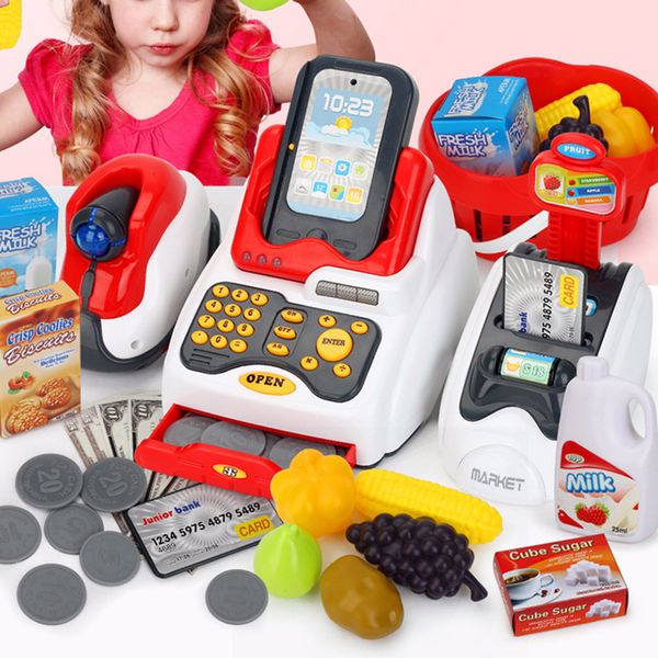 24pcs/set kids cash register toy led music shop cash register scanner food model pretend play kids educational toy
24pcs/set kids cash register toy led music shop cash register scanner food model pretend play kids educational toy