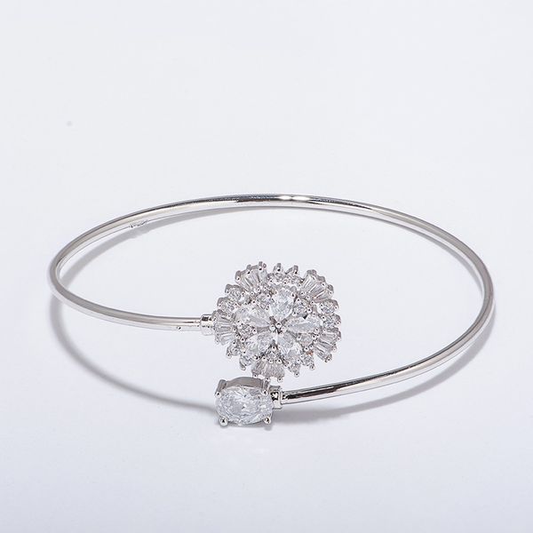 bracelet women's europe and america fashionable micro zircon adjustable elegant bracelet women's fashion copper gold plated brac, Silver
bracelet women's europe and america fashionable micro zircon adjustable elegant bracelet women's fashion copper gold plated brac, Silver