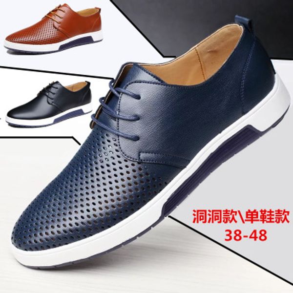 2019 new spring summer breathable holes men shoes casual leather fashion trendy men flats ankle shoes drop shipping, Black
2019 new spring summer breathable holes men shoes casual leather fashion trendy men flats ankle shoes drop shipping, Black