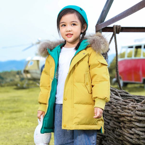 children's down jacket boys and girls children's double-sided fur collar winter clothing, Blue;gray
children's down jacket boys and girls children's double-sided fur collar winter clothing, Blue;gray