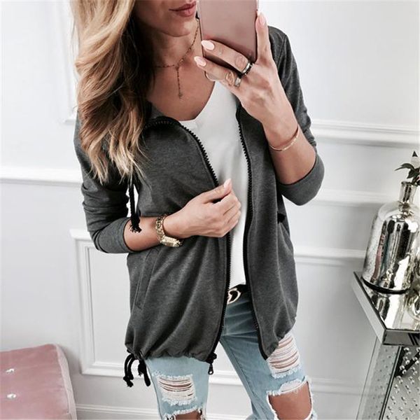 women bandage long sleeve sweatshirt coat outwear bandage causal drawstring sweatshirt poleron mujer hooded jacket overcoat, Black;brown 
women bandage long sleeve sweatshirt coat outwear bandage causal drawstring sweatshirt poleron mujer hooded jacket overcoat, Black;brown