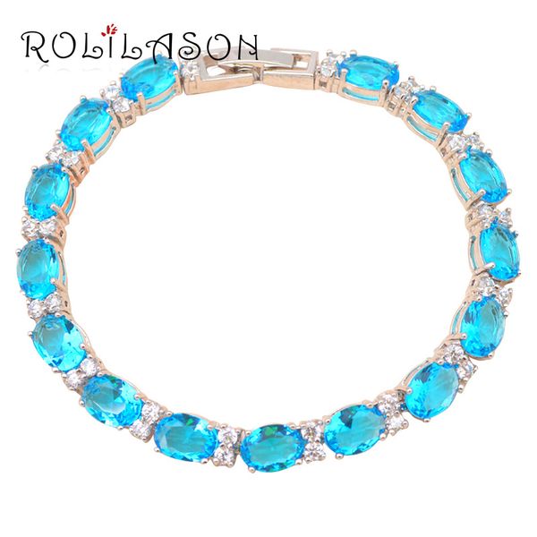 rolilason summer vibe seawater blue zircon silver bracelets health fashion jewelry gift for lady friends tb456, Black
rolilason summer vibe seawater blue zircon silver bracelets health fashion jewelry gift for lady friends tb456, Black