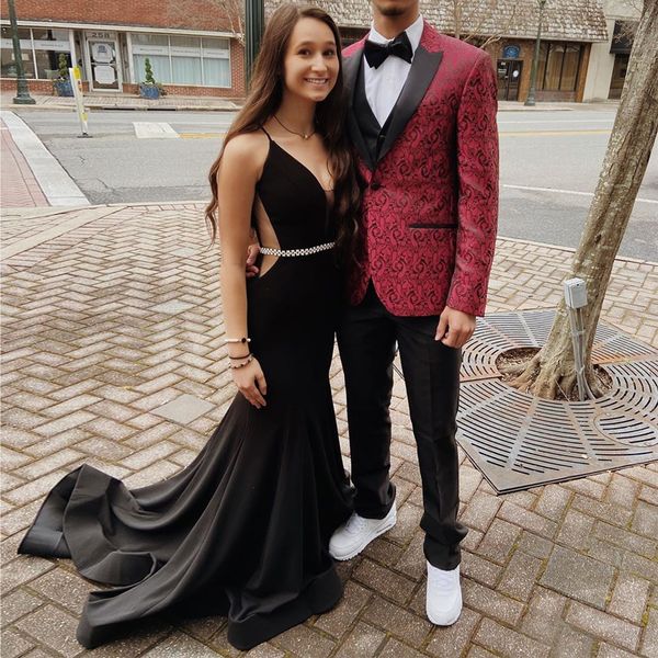 stylish black mermaid prom dresses sheer deep v neck evening gowns plus size sweep train satin formal dress
stylish black mermaid prom dresses sheer deep v neck evening gowns plus size sweep train satin formal dress