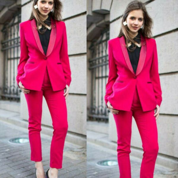 women's two piece pants pink women ladies trouser suits jacket+pant shawl lapel prom party work wear custom sizes and colors, White
women's two piece pants pink women ladies trouser suits jacket+pant shawl lapel prom party work wear custom sizes and colors, White