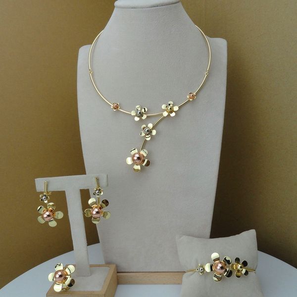 yuminglai fine jewelry dubai costume jewelry sets for women fhk8009, Silver