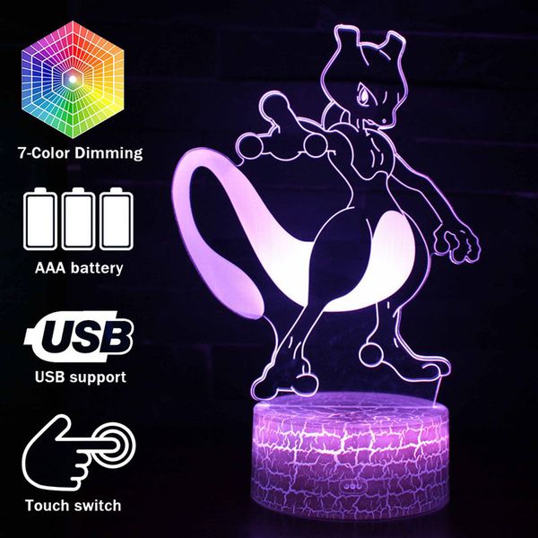 3d illusion led mewtwo action figure night light pocket monster 7 colors changing luminous model toys lamp for kids gifts t200321 
3d illusion led mewtwo action figure night light pocket monster 7 colors changing luminous model toys lamp for kids gifts t200321