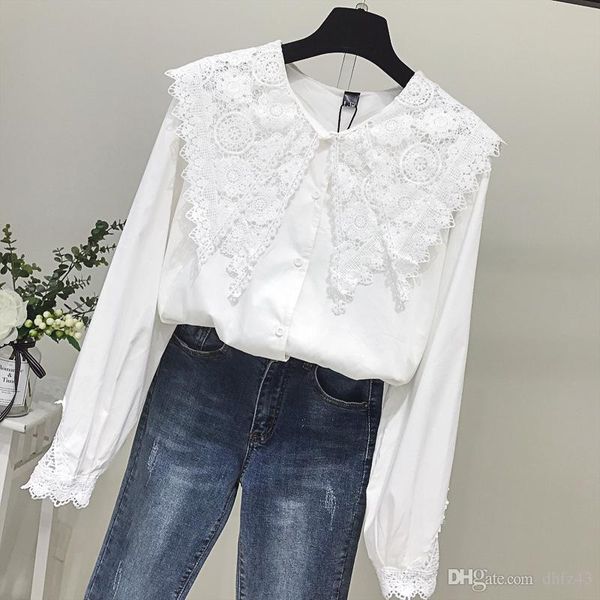 jacket with chic long sleeves 2008 autumn and winter new style of foreign air lace stitching undercoat cotton shirt, White
jacket with chic long sleeves 2008 autumn and winter new style of foreign air lace stitching undercoat cotton shirt, White