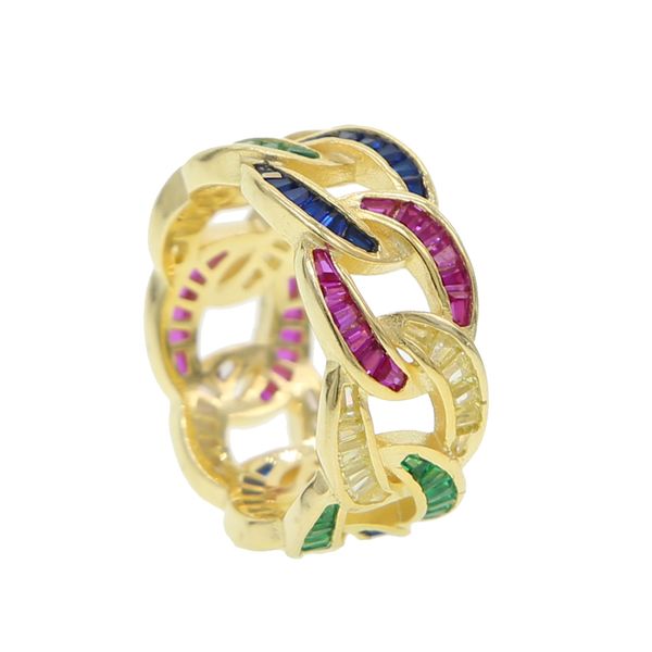 new hip hop gold filled colorful green blue red cz paved miami cuban link chain women men rock hip hop engagement ring, Slivery;golden
new hip hop gold filled colorful green blue red cz paved miami cuban link chain women men rock hip hop engagement ring, Slivery;golden