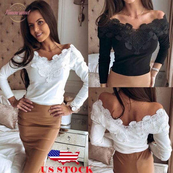 lace chic womens casual long sleeve solid color fit v neck skinny pullover jumper t shirt new, White
lace chic womens casual long sleeve solid color fit v neck skinny pullover jumper t shirt new, White