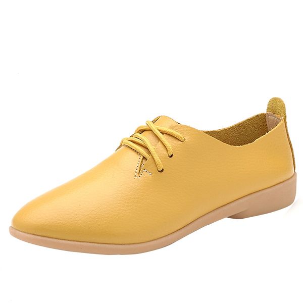 women leather flats shoes women flats shpes slip on flat comfortable pointed toe lace-up ladies shoes, Black
women leather flats shoes women flats shpes slip on flat comfortable pointed toe lace-up ladies shoes, Black