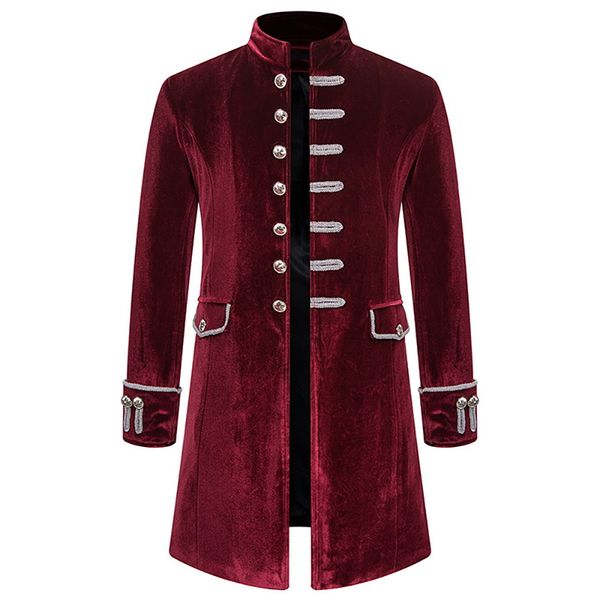 mens gothic korean velvet long jacket vintage stand steampunk trench coats for party retro autumn winter long overcoats outwear, Tan;black
mens gothic korean velvet long jacket vintage stand steampunk trench coats for party retro autumn winter long overcoats outwear, Tan;black
