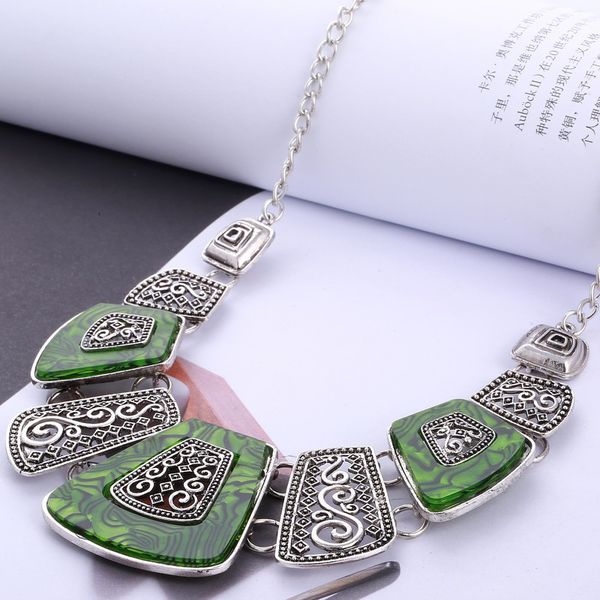 hesiod new spring green crystal women brand maxi statement necklaces& pendants vintage turkish jewelry necklace, Silver
hesiod new spring green crystal women brand maxi statement necklaces& pendants vintage turkish jewelry necklace, Silver