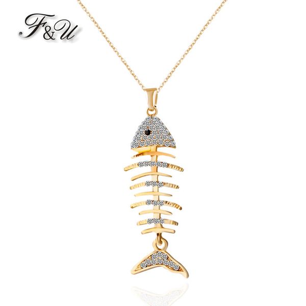 f&u wholesale fashion trendy new products fish bone pendant chain necklace for women, Golden;silver
f&u wholesale fashion trendy new products fish bone pendant chain necklace for women, Golden;silver