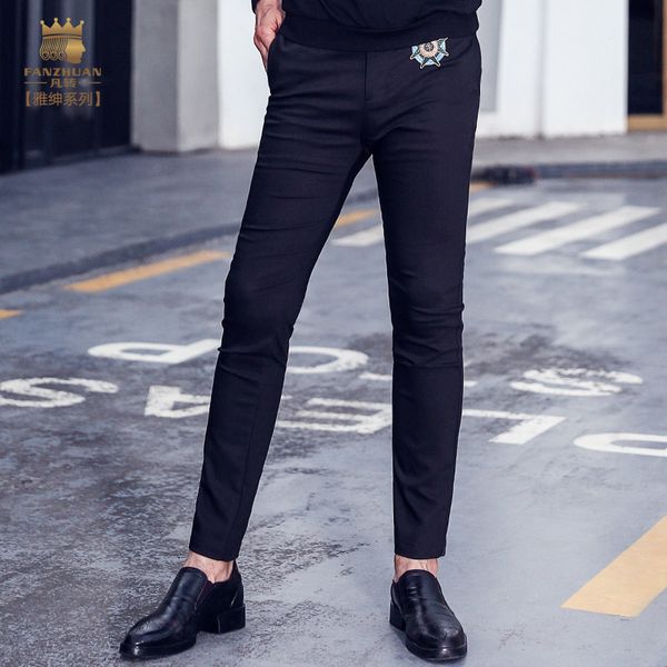 fnazhuan men's male clothing trousers fashion casual pants pure color all-match korean 2020 new 718200 skinny jeans, Black
fnazhuan men's male clothing trousers fashion casual pants pure color all-match korean 2020 new 718200 skinny jeans, Black