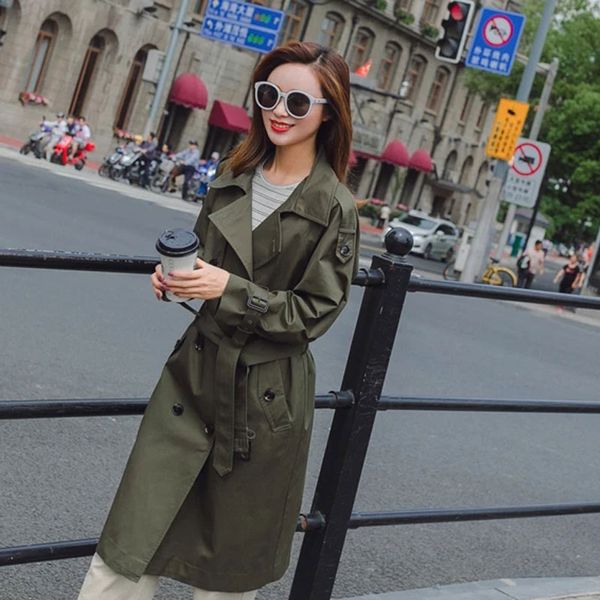 new fashion 2019 fall / autumn women casual simple classic trench coat with belt female windbreaker manteau femme hiver, Tan;black
new fashion 2019 fall / autumn women casual simple classic trench coat with belt female windbreaker manteau femme hiver, Tan;black