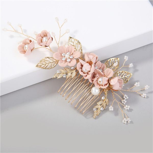 romantic bridal wedding hair comb blue purple pink white small fresh hair comb ladies exquisite sweet banquet accessories, Golden;white
romantic bridal wedding hair comb blue purple pink white small fresh hair comb ladies exquisite sweet banquet accessories, Golden;white