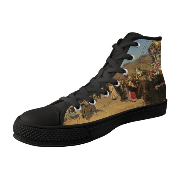 men shoes high black canvas vulcanized shoes for male breathable lace-up sneakers painting print ilya efimovich repin
men shoes high black canvas vulcanized shoes for male breathable lace-up sneakers painting print ilya efimovich repin