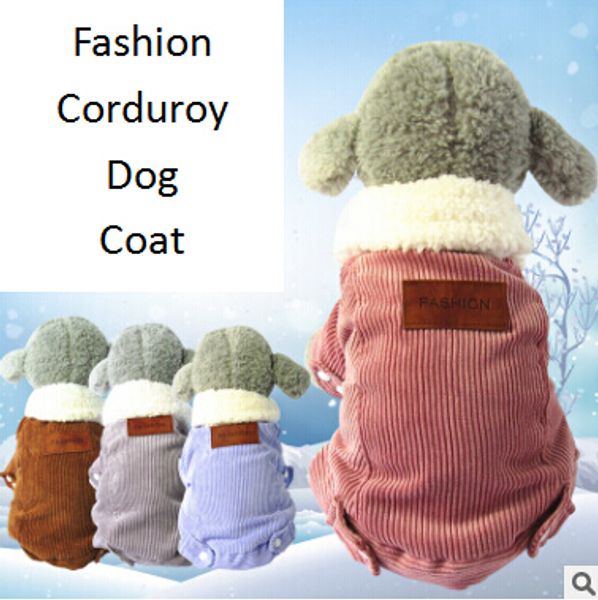 corduroy thickened pet dog cotton clothes autumn winter warm puppy teddy fashion coat dog cat apparel
corduroy thickened pet dog cotton clothes autumn winter warm puppy teddy fashion coat dog cat apparel